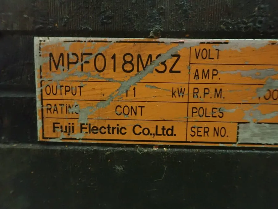 Вентилятор Fanuc Fuji 6000 RPM CNC 11 KW Spindle Motor MPF018M3Z _ 200V_82A_w/co — фото лота 2