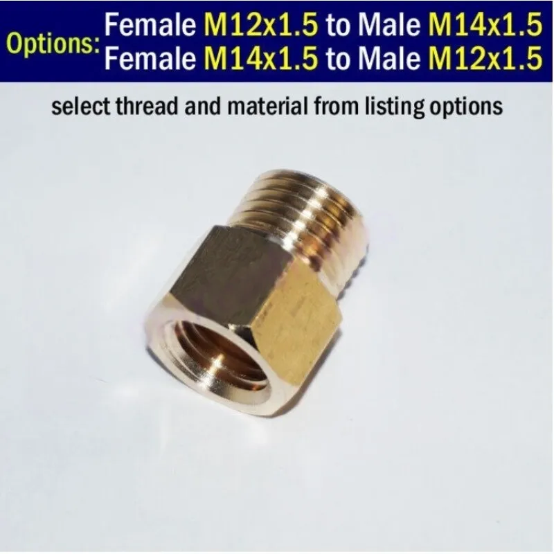 Режущий инструмент Thread Fitting Female Male Adapter M14 M14x1.5 to M12 M12x1.5