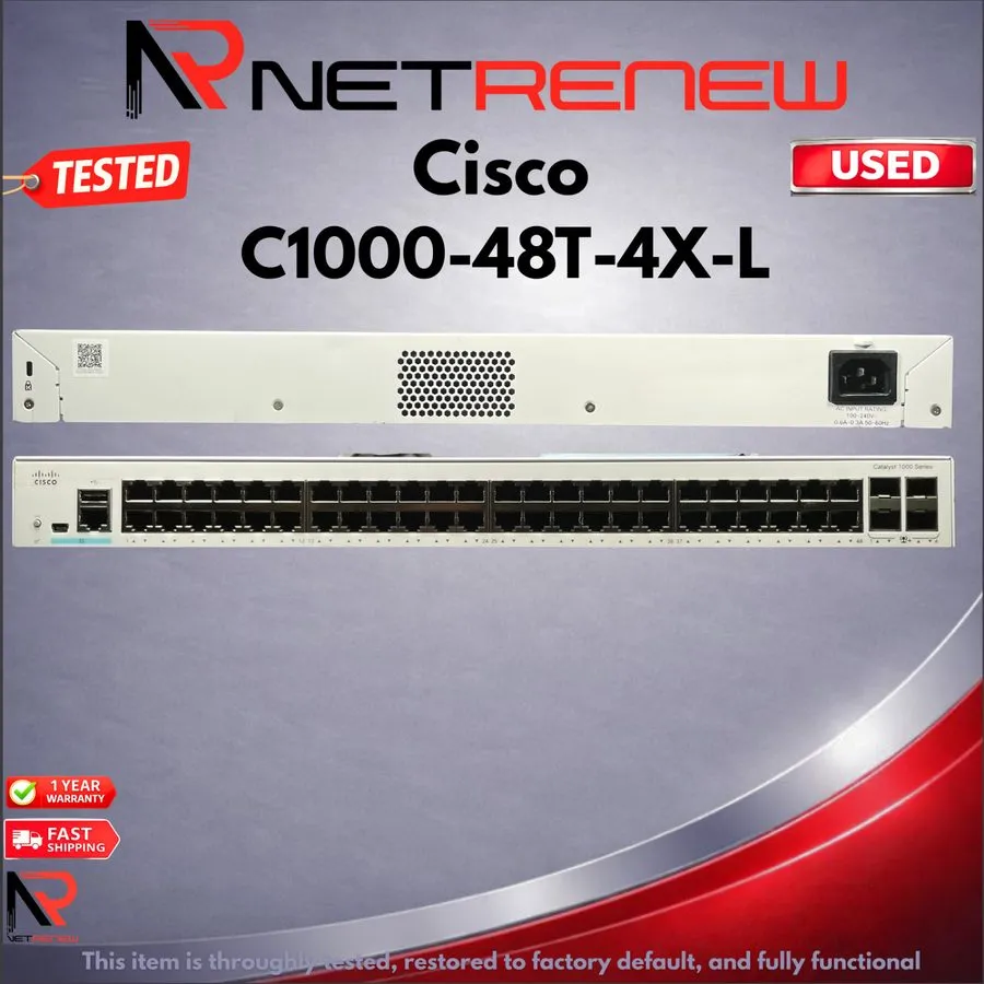 Коммутатор CISCO C1000-48T-4X-L 48 port network switch