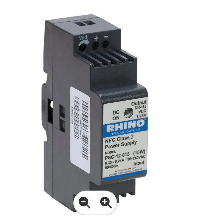 Блок питания Rhino PSC-12-015 12VDC 1.25A 15W DIN Rail Switching Power Supply NE — фото лота 1