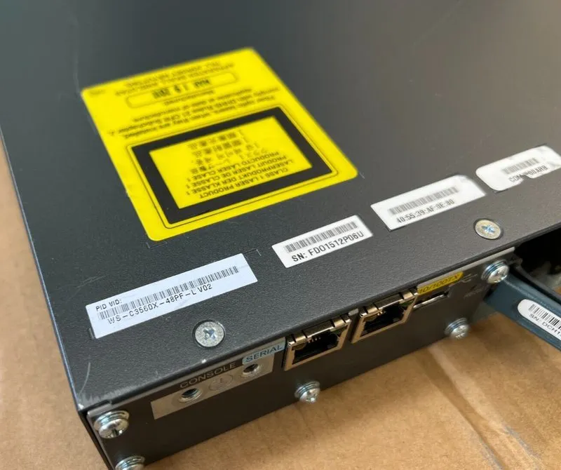 Коммутатор Cisco WS-C3560X-48PF-L Ethernet PoE+ ports w/ 1100W AC P/S — фото лота 2