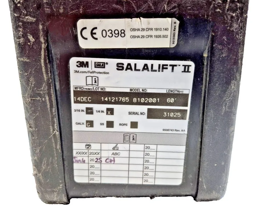 Лебёдка DBI Sala 8102001 Salalift II 60' Winch Confined Space Rescue & Fall Prot — фото лота 1