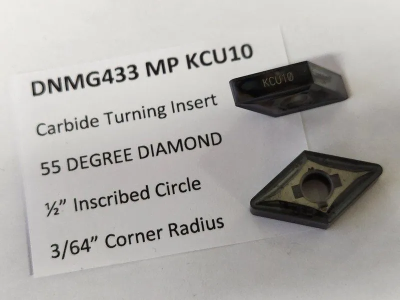 Режущий инструмент Kennametal DNMG433MP KCU10 Carbide Indexable Turning Insert 5 — фото лота 1