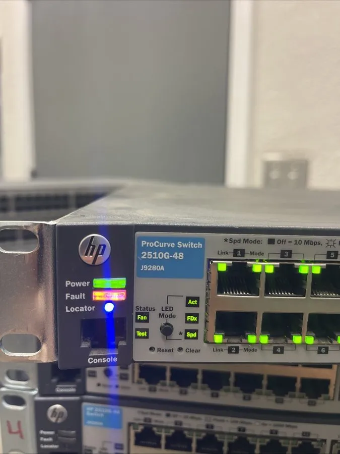 Коммутатор HP ProCurve 2510G-48 J9280A 48-Port Gigabit Managed Network Switch — фото лота 1