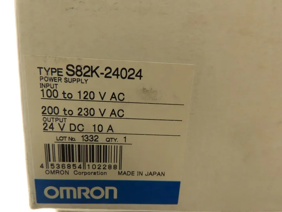 Блок питания Omron S82K-24024 100/240VAC Din Rail Mounted Power Supply