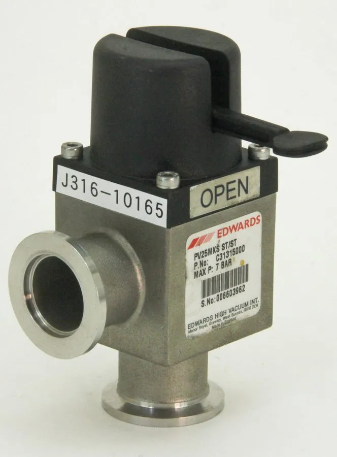 Клапан Edwards PV25MKS ST/ST Pneumatic Vacuum Isolation Valve KF25 DN25 1” ID 7 