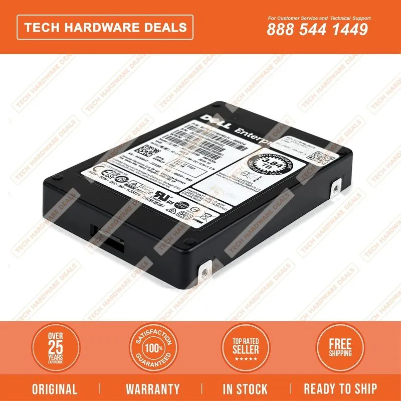 SSD-накопитель Dell/Samsung PM1633a 3.84TB MZILS3T8HMLH SAS 12Gb/s 3D TLC 1 DWPD