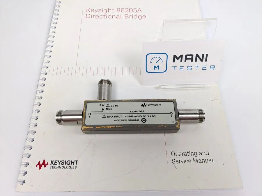 Тестер KEYSIGHT 86205A Directional Bridge 300kHz-6GHz 50 Ohm Type-N RF Reflectio — фото лота 1