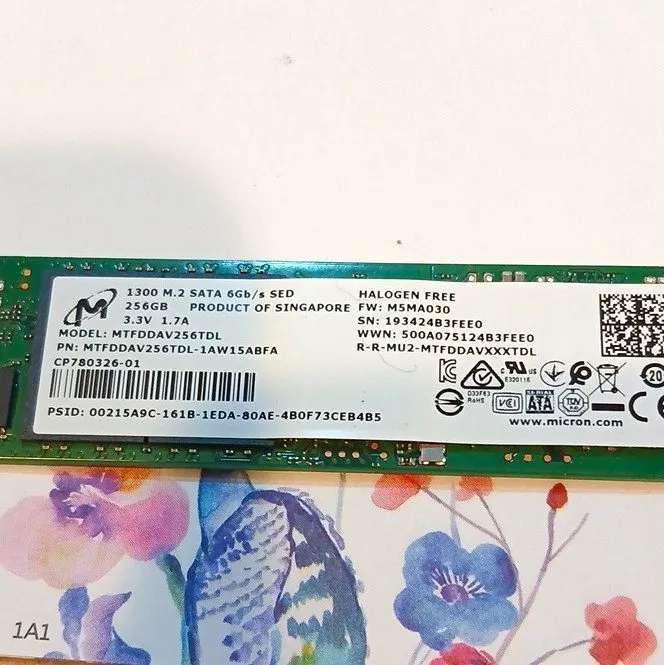 SSD-накопитель Micron 1300 256GB M.2 2280 SATA SSD MTFDDAV256TDL HP Internal Dri