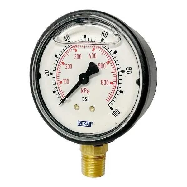 Трубопроводная арматура Wika 113.13.25.100.L Commercial Pressure Gauge, 0 To 100