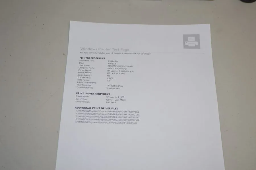 Лазерный принтер HP LaserJet P1005 Monochrome Laser Printer W/ Cables