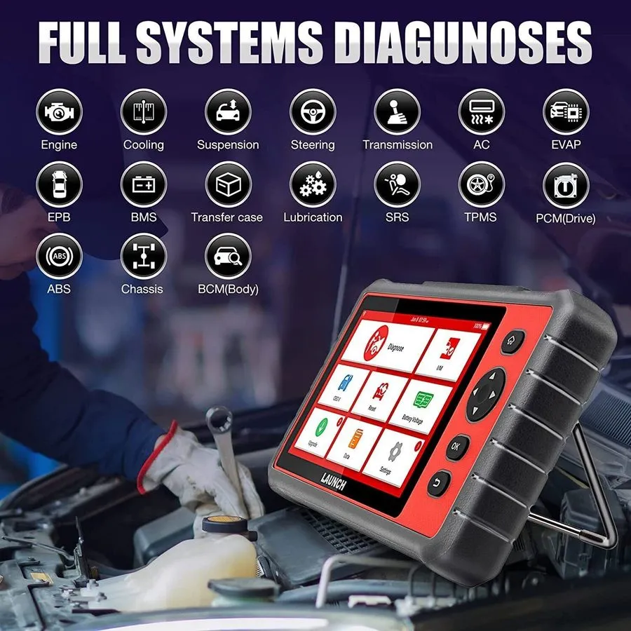 Диагностический сканер LAUNCH CRP909C OBD2 Scanner Full System ECU Programming D