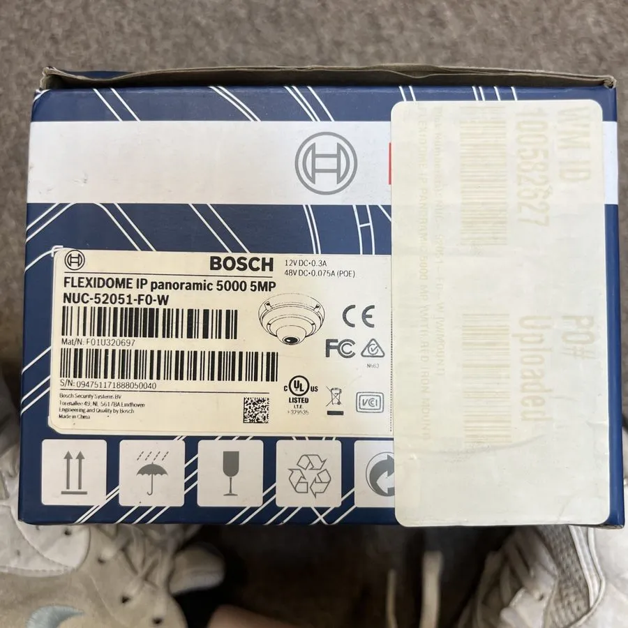 Камера Bosch FLEXIDOME IP Panoramic 5000 5MP Dome Camera White NUC-52051-F0-W