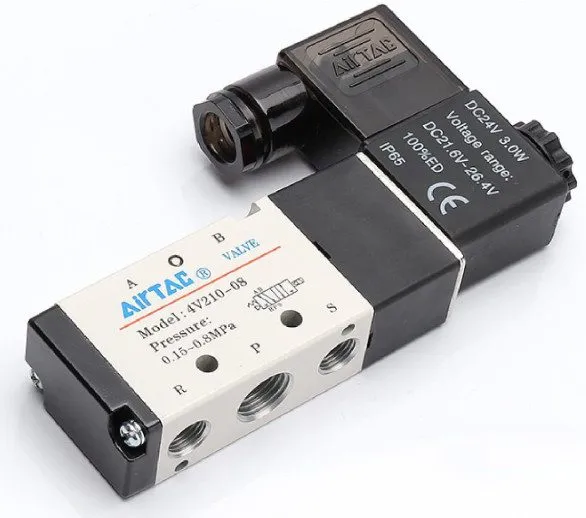 Пневмораспределитель AIRTAC 4V210-08 5/2-Way G1/4 Pneumatic Directional Valve 24