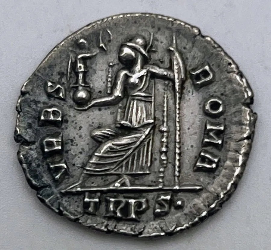 Лабораторный прибор 364-378 AD Roman Empire Valens AR Siliqua Treveri (367-375)  — фото лота 1