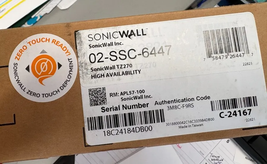Межсетевой экран SonicWall TZ270 High Availability appliance 02-SSC-6447