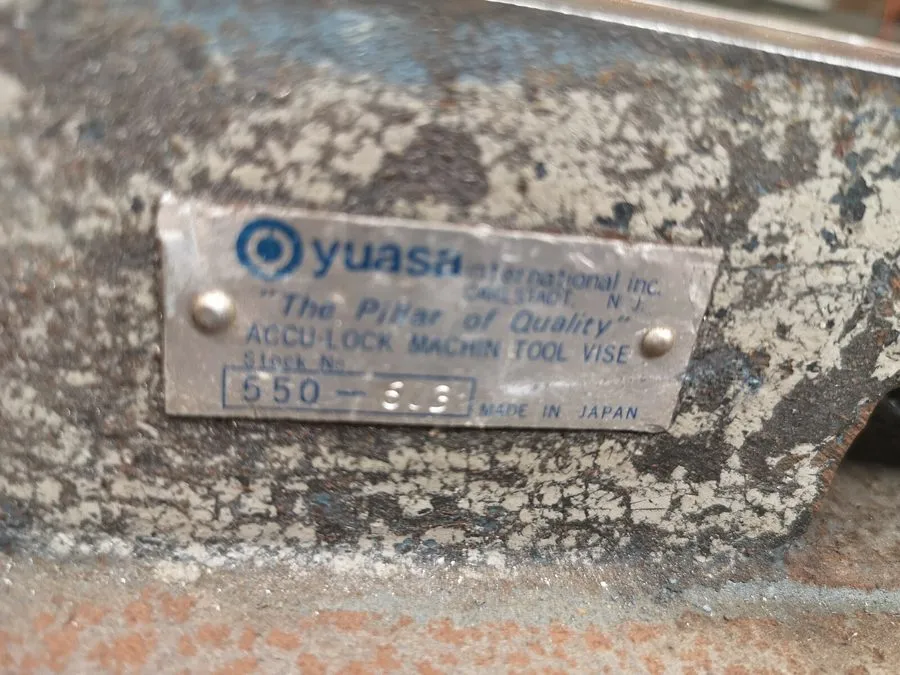 Режущий инструмент Yuasa 6" Milling Machine Vise Machinist Accu-Lock 550-603 Smo — фото лота 1