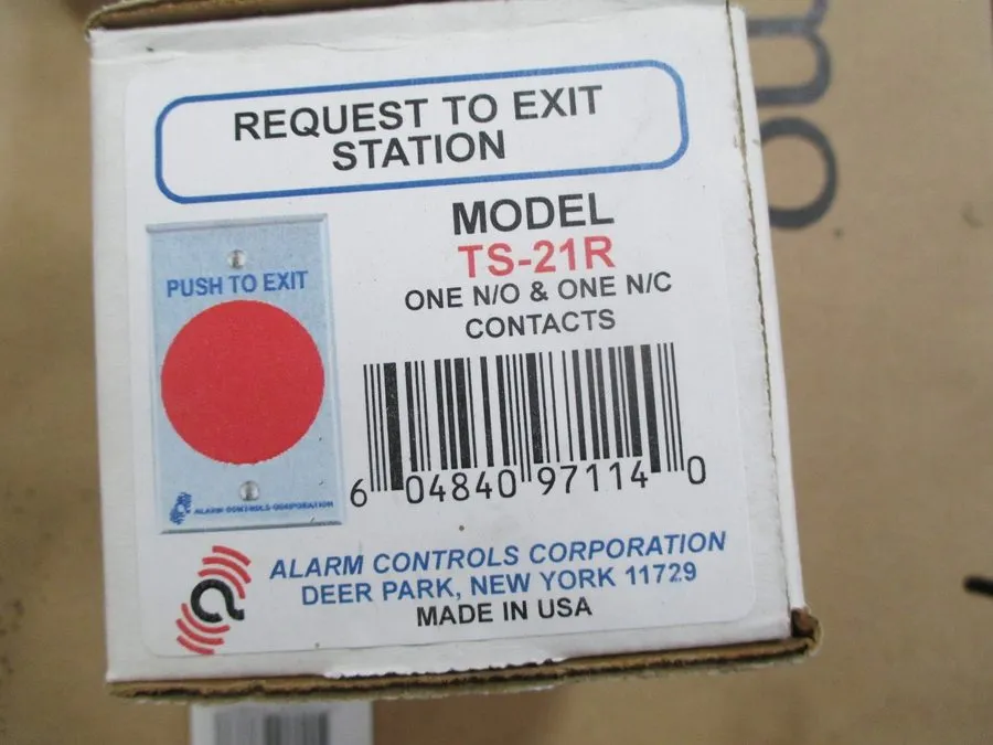 Оборудование видеонаблюдения Alarm Controls TS-21R Momentary Mushroom Push To Ex — фото лота 1