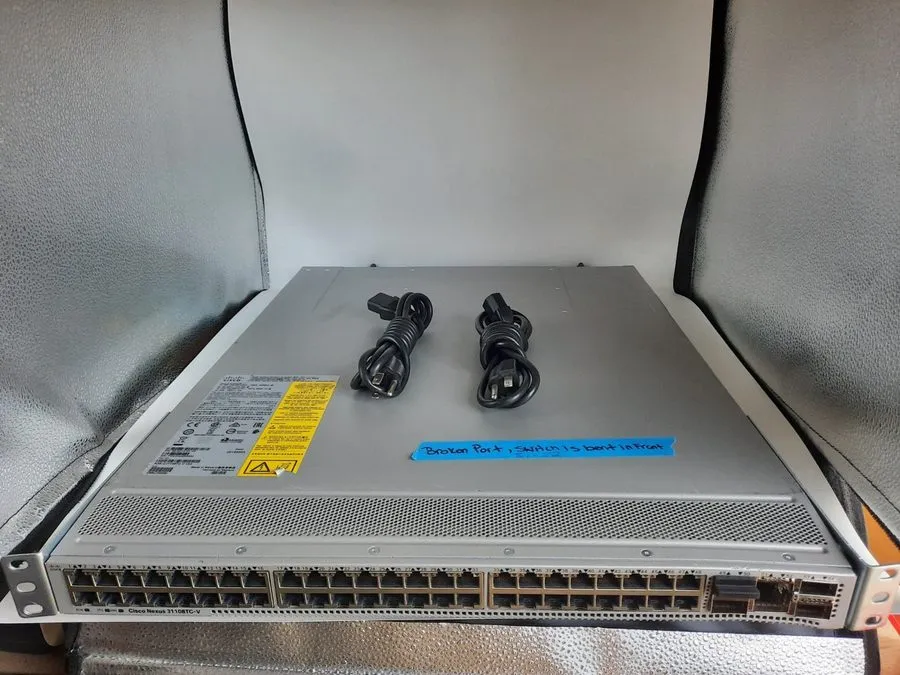 Коммутатор Cisco Nexus N3K-C31108TC-V 48 Port 10 Includes Power supplies