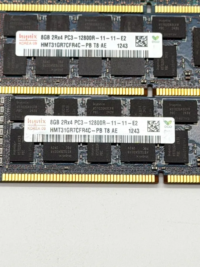 Модуль памяти Hynix 8GB (1X8G) 2Rx4 PC3-12800R HMT31GR7CFR4C-PB DDR3 Server RAM