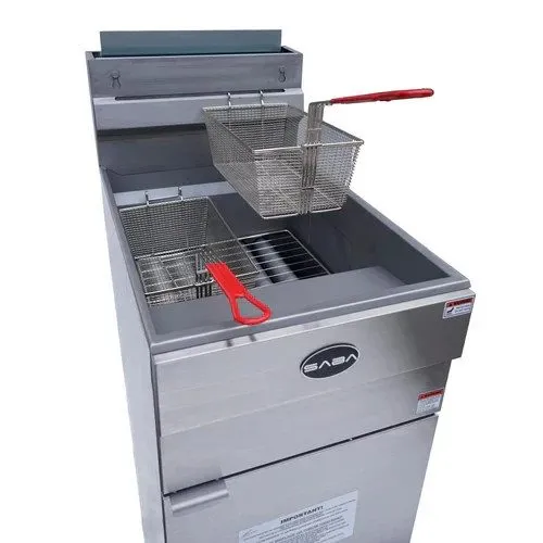 Фритюрница SABA GF45-N Commercial Deep Fryer Gas 120,000 BTU 45 Lbs INCLUDED