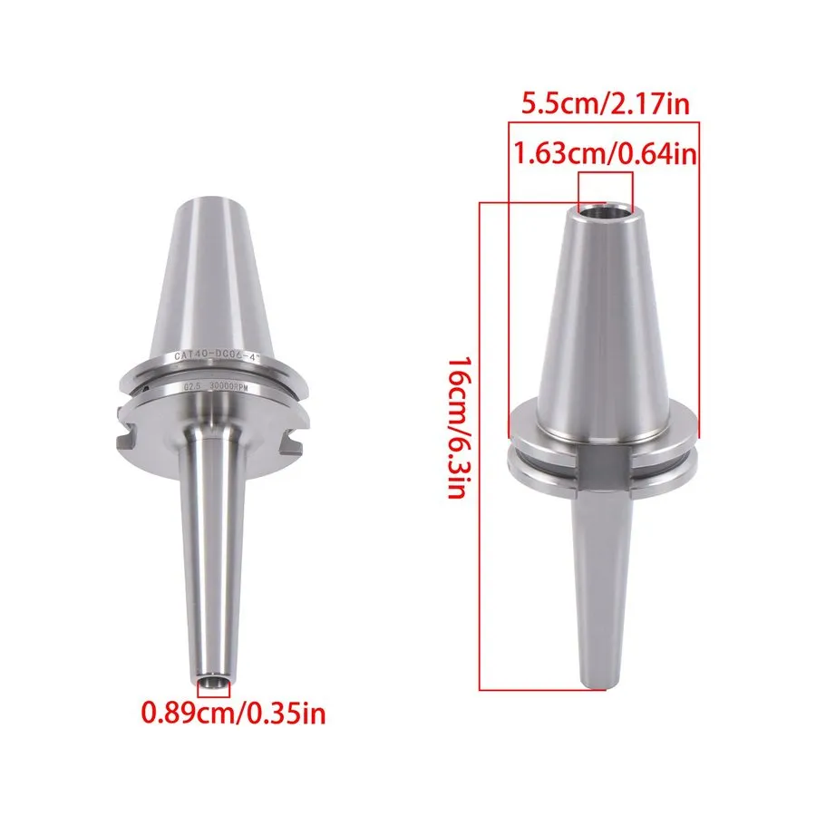 Режущий инструмент Labwork CAT40-DC06-4 Inch Slim Collet Chuck Set w/ 3 Collets — фото лота 1