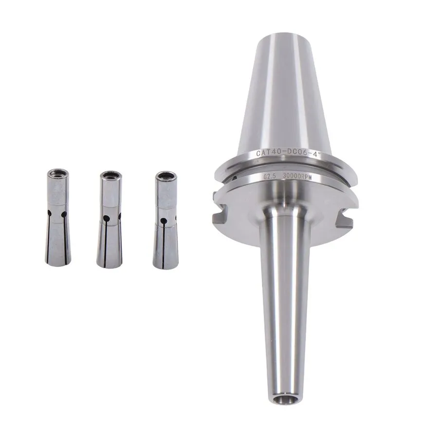 Режущий инструмент Labwork CAT40-DC06-4 Inch Slim Collet Chuck Set w/ 3 Collets — фото лота 2