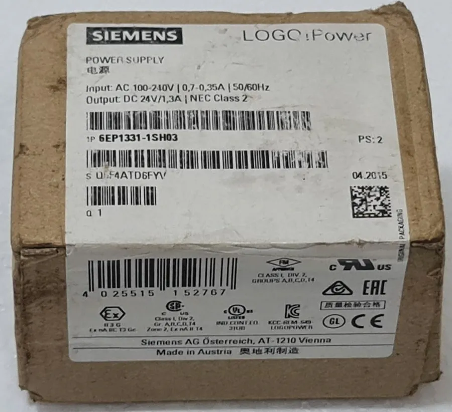 Блок питания SIEMENS LOGO!POWER 6EP1331-1SH03 DIN-RAIL MOUNT POWER SUPPLY
