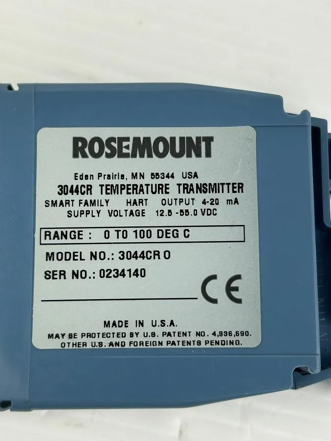 Датчик температуры Rosemount 3044CR Temperature Transmitter 0-100 Degrees C