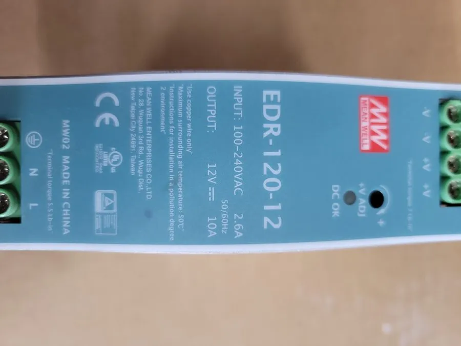 Блок питания Mean Well EDR-120-12 120W 12VDC 10A DIN Rail Switchmode Power Suppl