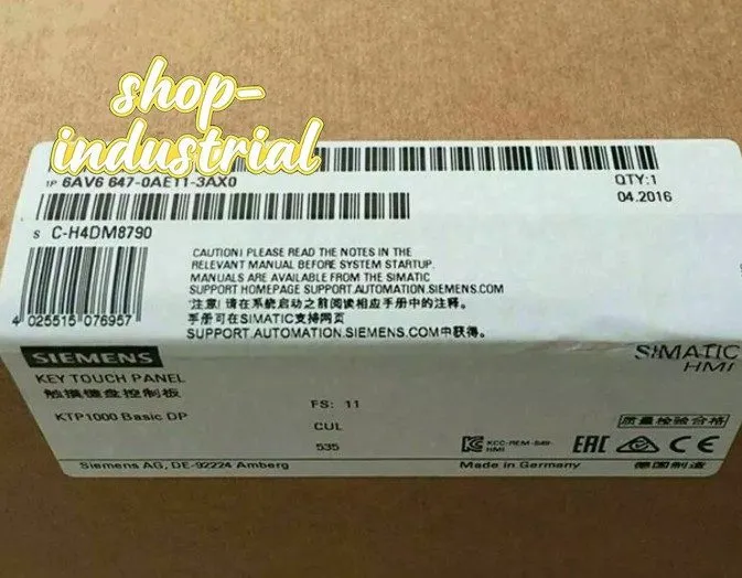 Панель оператора 6AV6647-0AE11-3AX0 SIEMENS HMI KTP1000 Basic Panel 10"