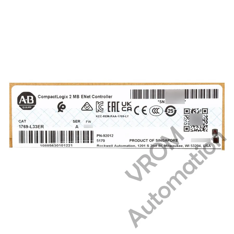 ПЛК AUTHENTIC 2023 SEALED Allen-Bradley 1769-L33ER CompactLogix