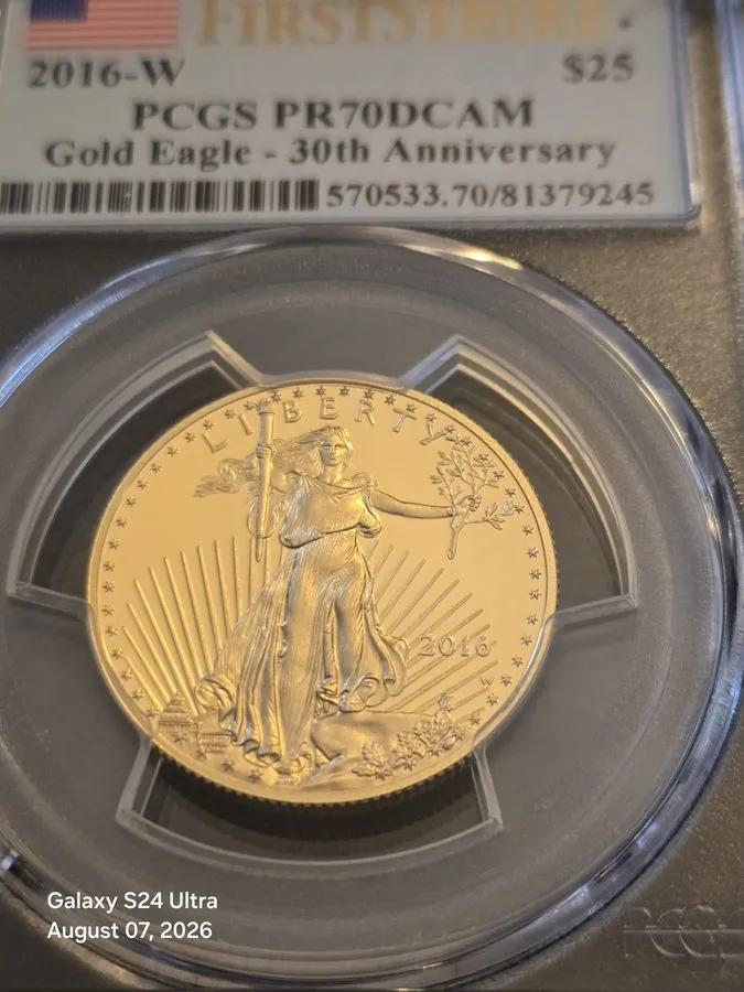 Лабораторный прибор 2016 W $10 AMERICAN GOLD EAGLE 1/4OZ PCGS PF70DCAM FIRST STR