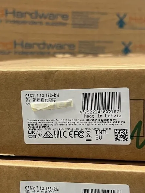 Коммутатор MikroTik CRS317-1G-16S+RM