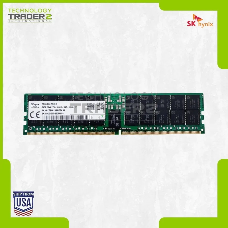 Модуль памяти HMCG94MEBRA109N Hynix 64GB PC5-4800B DDR5-4800MHz ECC REG 2Rx4 RDI