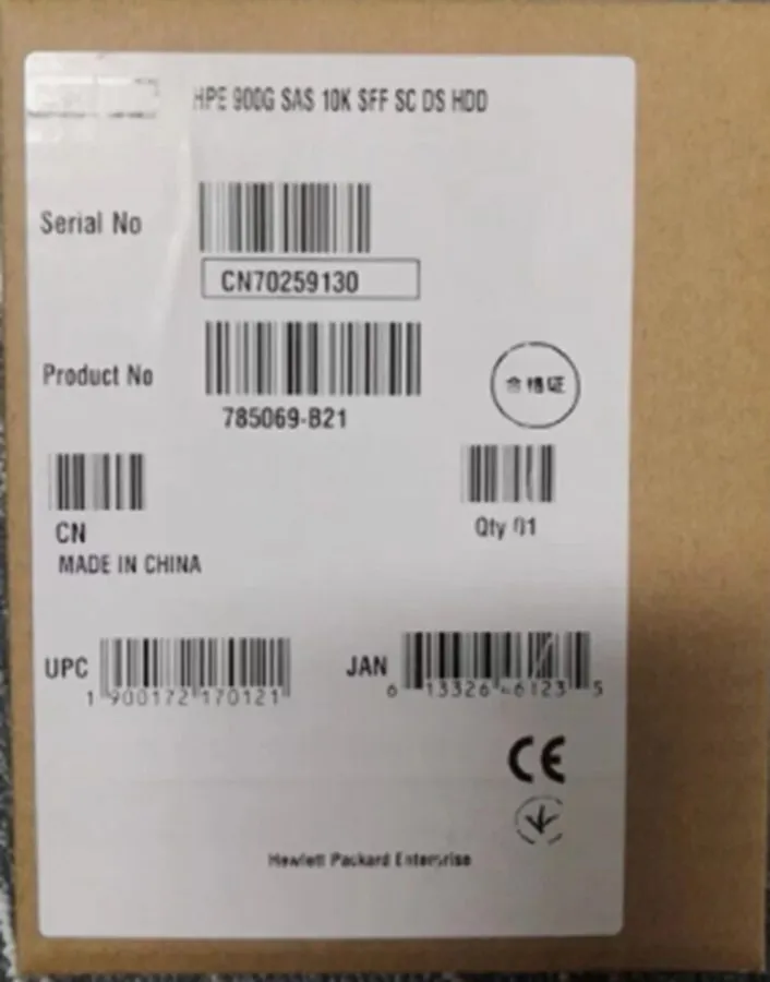 Жёсткий диск 785411-001 785069-B21 HPE 900GB 10K 12G SFF 2.5" SAS SC HDD HARD DR