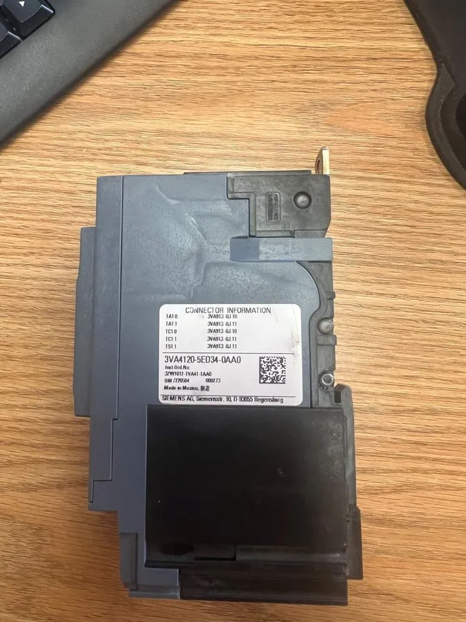 Автоматический выключатель SIEMENS 3VA4120-5ED34-0AA0 ,CIRCUIT BREAKER, 3P/20A /
