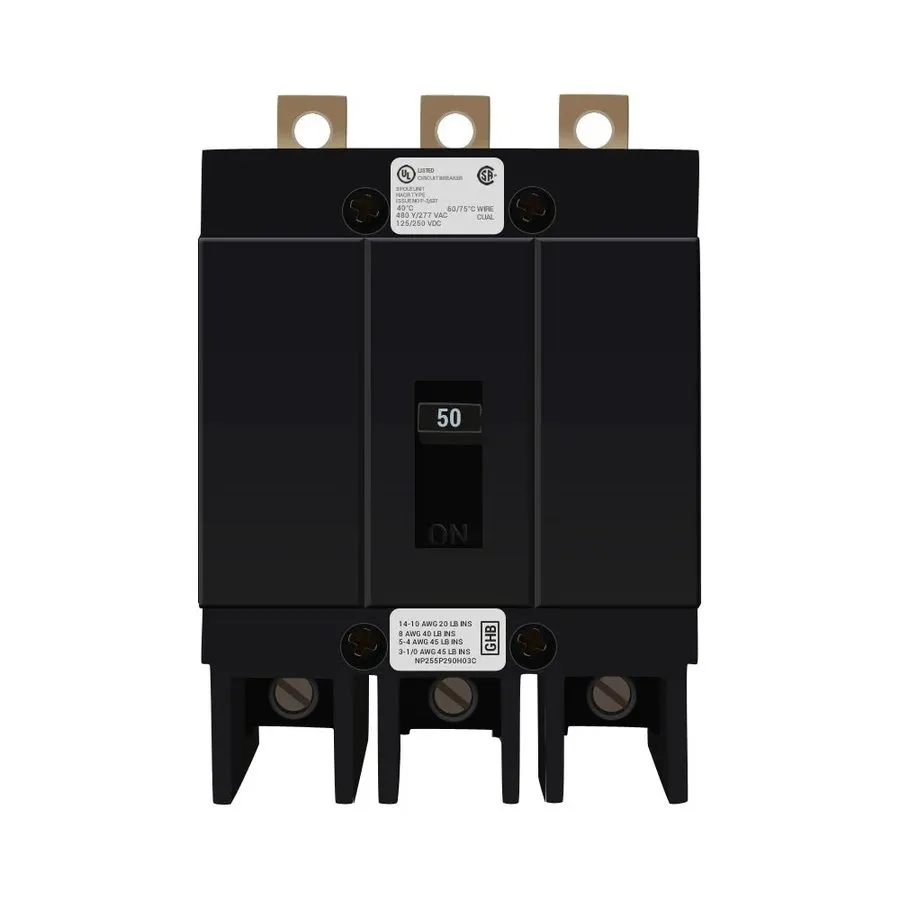 Автоматический выключатель Eaton GHB3050 THERMAL CIRCUIT BREAKER 50A, 3-Phases, 