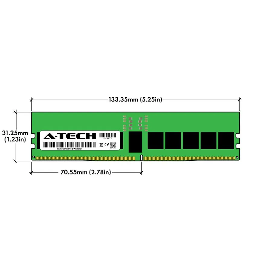 Модуль памяти 32GB 1Rx4 PC5-4800 EC8 RDIMM Supermicro 111C-NR 121E-NES24R 222HE- — фото лота 2