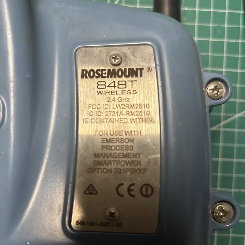Датчик температуры ROSEMOUNT 848TXI5S001WA3WK1B6HA1 848T WIRELESS TEMPERATURE TR — фото лота 1