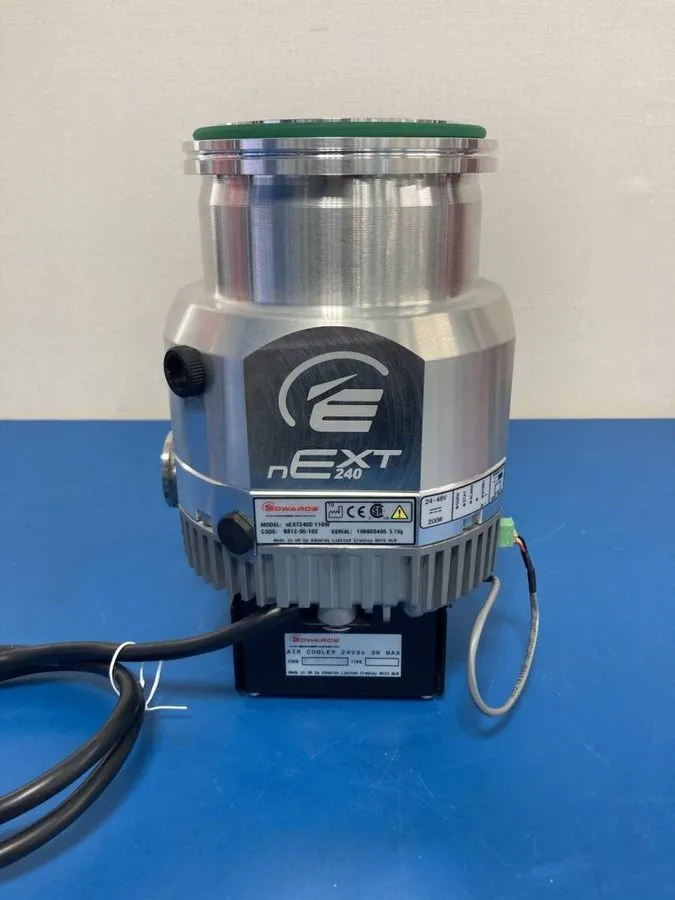 Насос Edwards nEXT240D 160W Turbomolecular Vacuum Pump w/Air Cooler & Extras