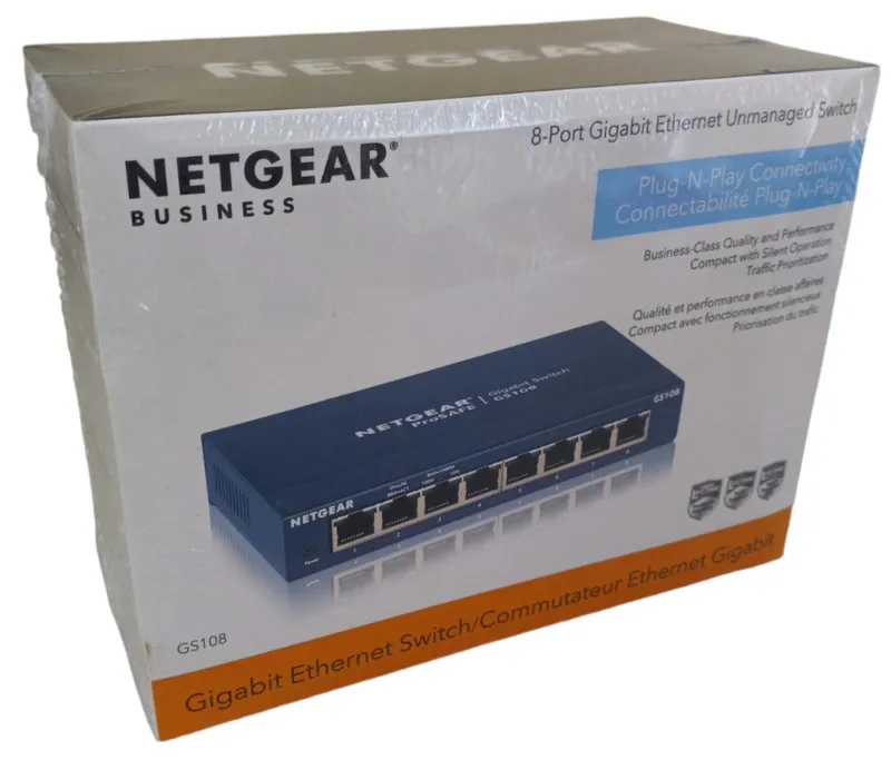 Коммутатор NetGear ProSafe GS108T v2 8-Ports External Ethernet Switch FREE S/H