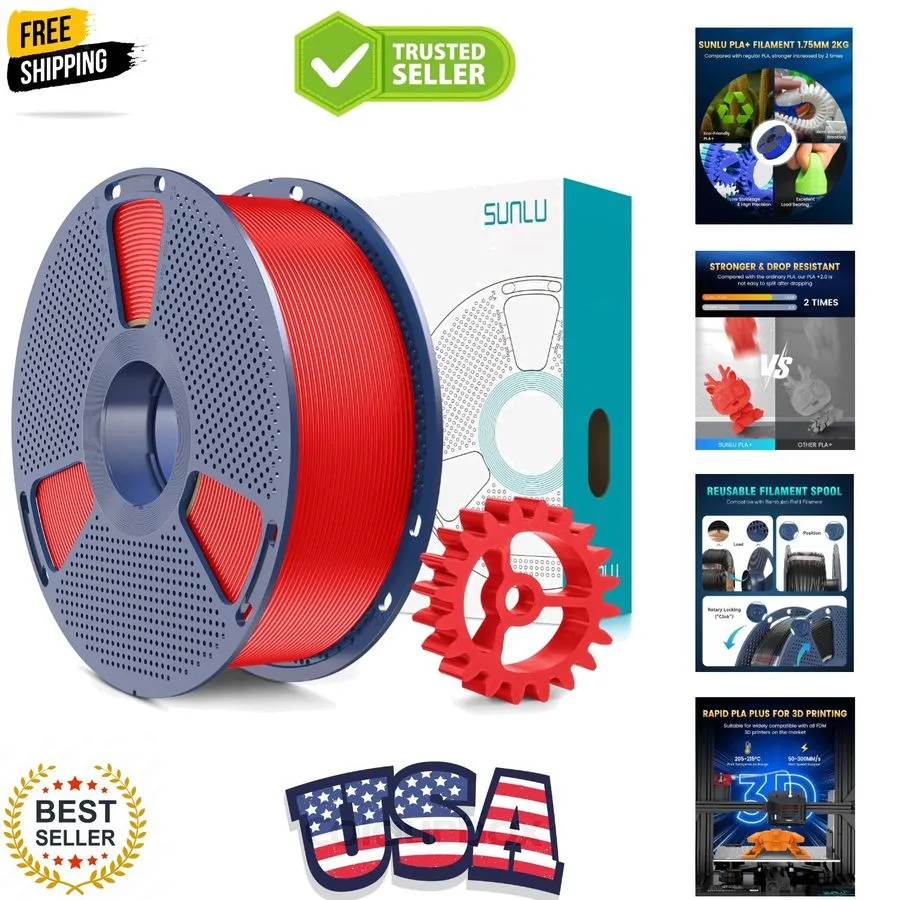 3D-принтер PLA+2.0 3D Printer Filament Bundle, 4KG Upgrade PLA+ Filament 1.75mm,