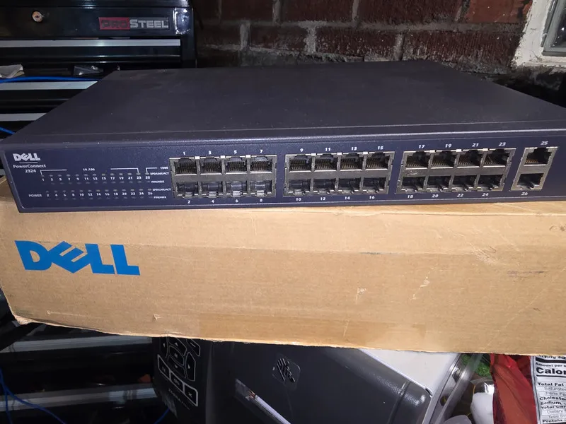 Коммутатор Dell PowerConnect 2324 24-Port Gigabit Rackmount Switch Unmanaged RJ-