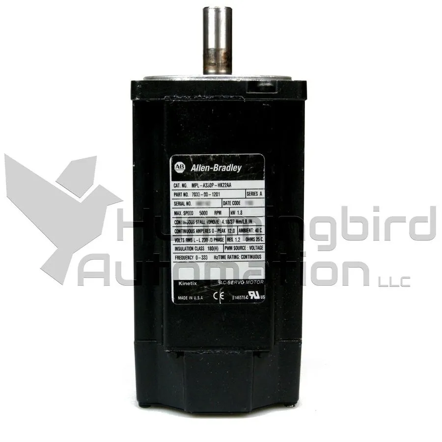Серводвигатель Allen Bradley MPL-A330P-HK22AA Kinetix Brushless Servo Motor 230V