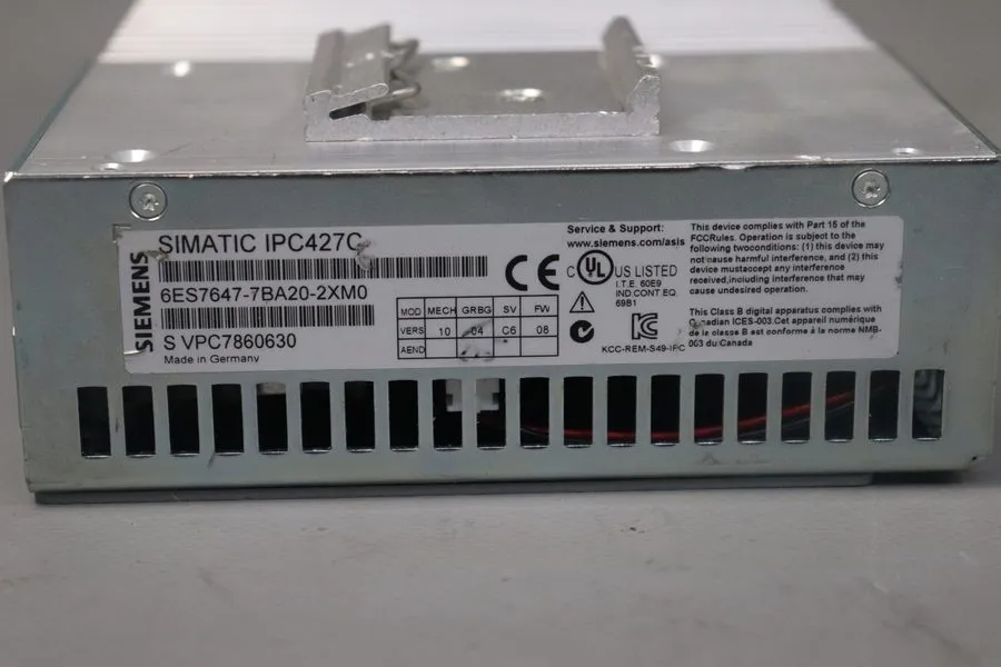 Промышленный компьютер Siemens 6ES7647-7BA20-2XM0 SIMATIC IPC427C Microbox PC 10 — фото лота 2