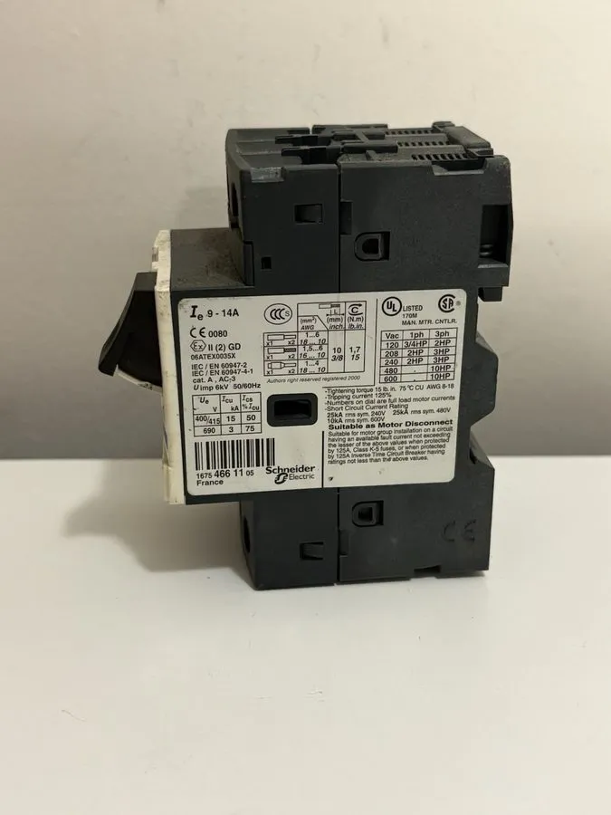 Автоматический выключатель Telemecanique GV2ME16 Motor Starter Circuit Breaker 9