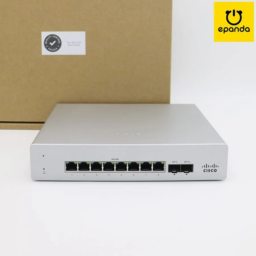 Коммутатор Cisco Meraki MS120-8FP 8-Port PoE Ethernet Switch with Power Cord