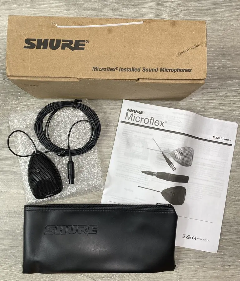 Маршрутизатор Shure MX391/C Cardioid Boundary Microphone Black