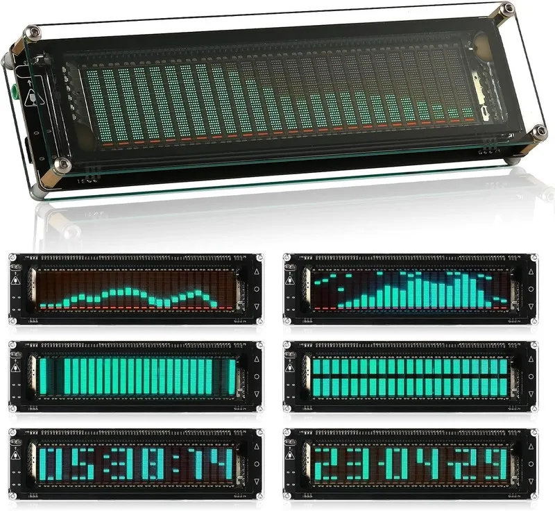 Дисплей AK2515 Pro MIC Pick up Audio Spectrum VFD Sound Level Meter VU Screen Di